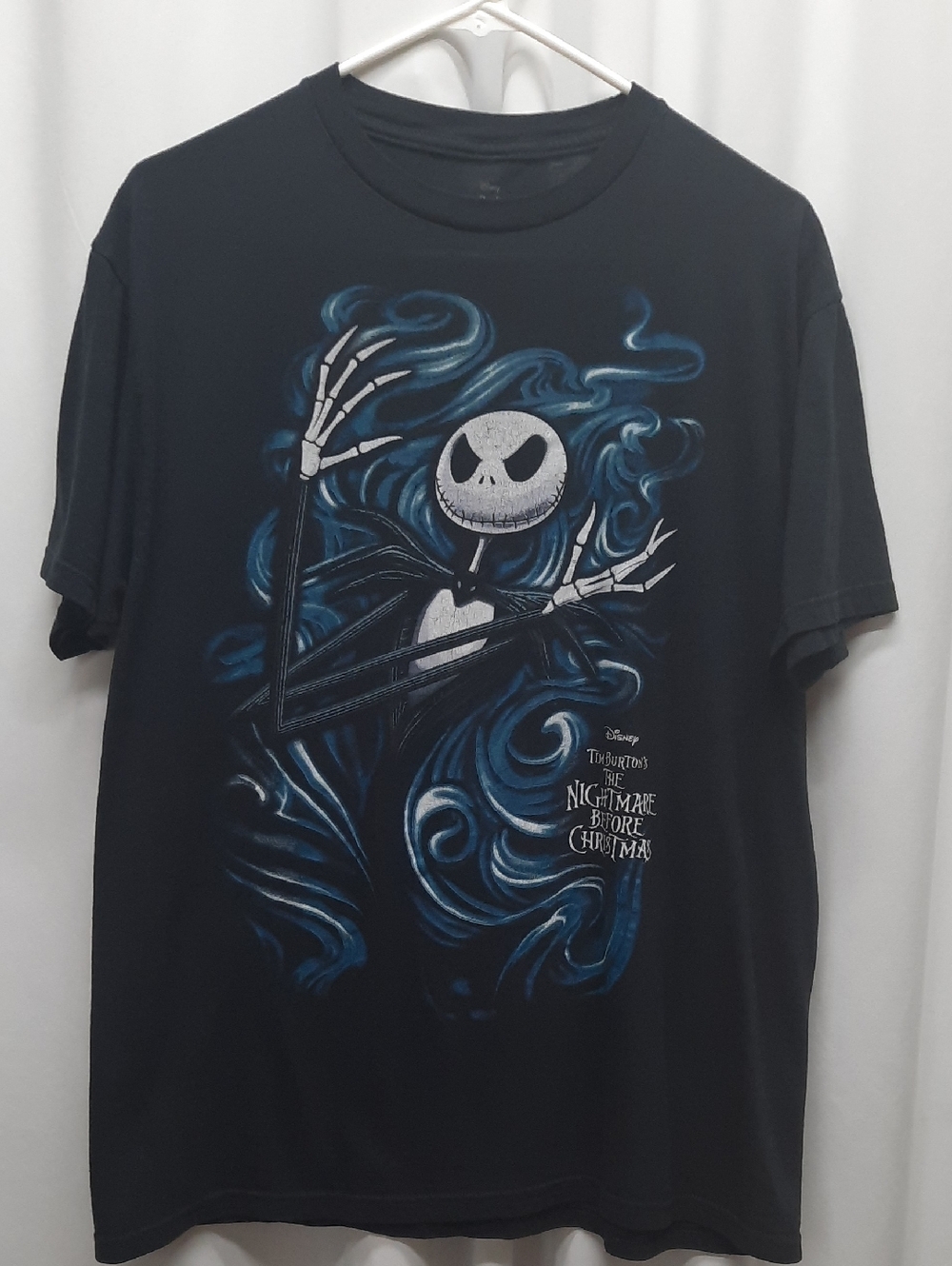 Disney The Nightmare Before Christmas Jack Skellington Shirt Large Black Blue